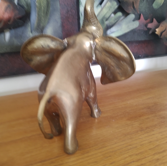 Vintage Brass Elephant - Picture 5 of 7